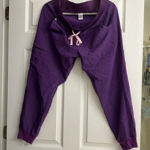 FIGS Zamora Joggers Size Large Petite in Purple